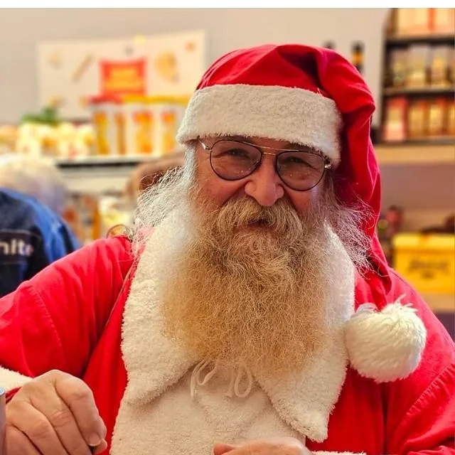 Primo piano di Babbo Natale